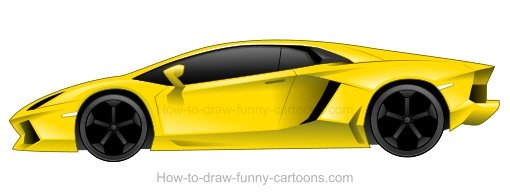 510x194 How To Draw A Lamborghini - Lamborghini Car Drawing