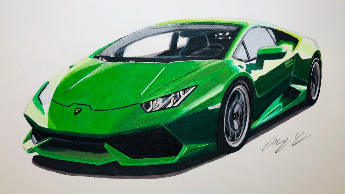 Lamborghini Drawing at PaintingValley.com | Explore collection of ...