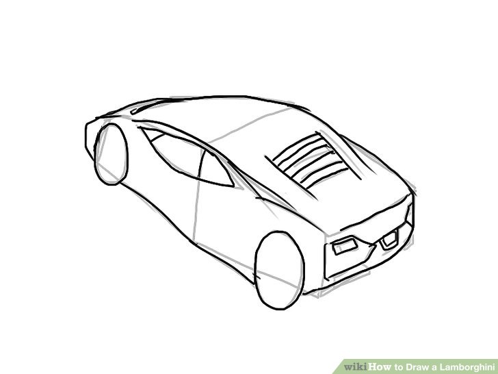 728x546 Ways To Draw A Lamborghini - Lamborghini Drawing