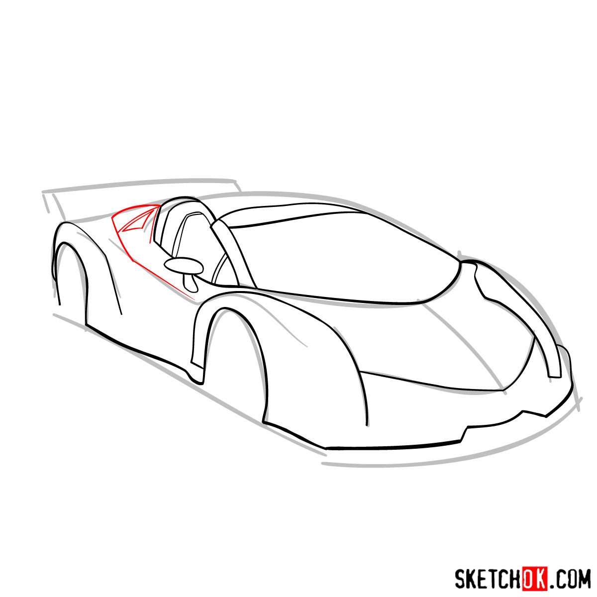 1200x1200 how to draw lamborghini veneno - Lamborghini Drawing Pictures