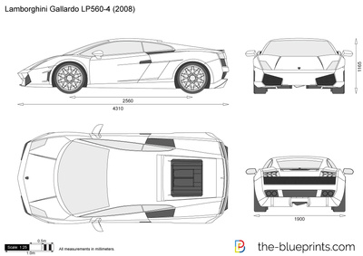 400x283 lamborghini gallardo vector drawing - Lamborghini Drawing Pictures