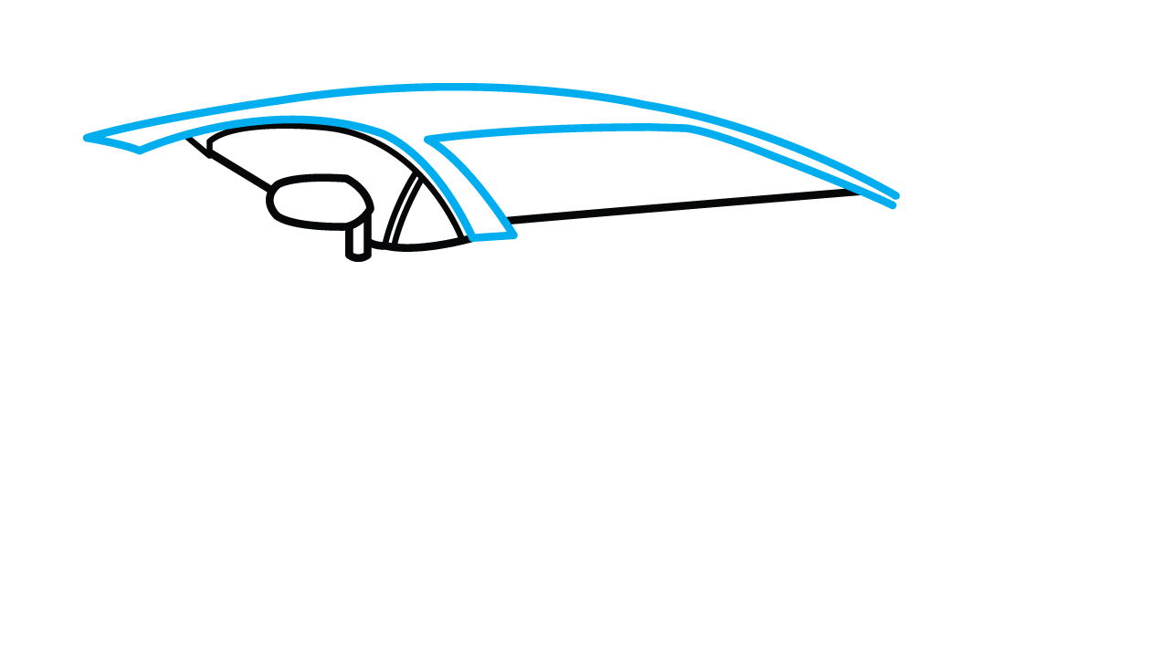 1280x720 How To Draw Lamborghini Aventador, A Car, Easy Step - Lamborghini Drawing Step By Step