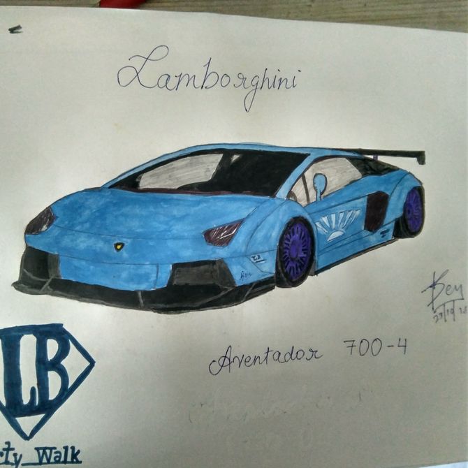 Нарисовать lamborghini gallardo