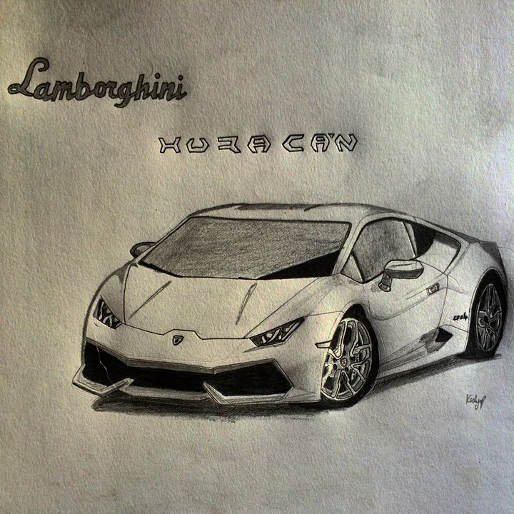 720x720 lamborghini huracan - Lamborghini Huracan Drawing