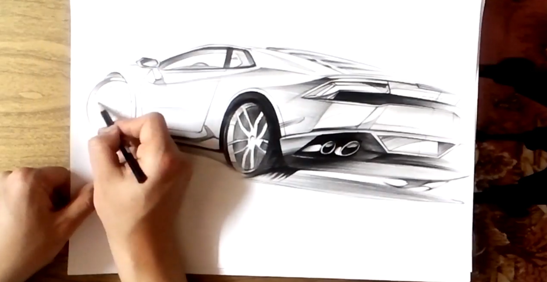 1904x983 how to draw the lamborghini huracan - Lamborghini Huracan Drawing