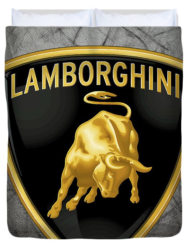 645x853 Lamborghini Logo Duvet Cover For Sale - Lamborghini Logo Drawing
