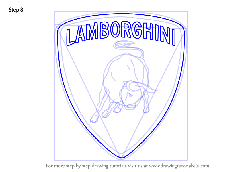 Lamborghini Logo Drawing at PaintingValley.com | Explore collection of ...