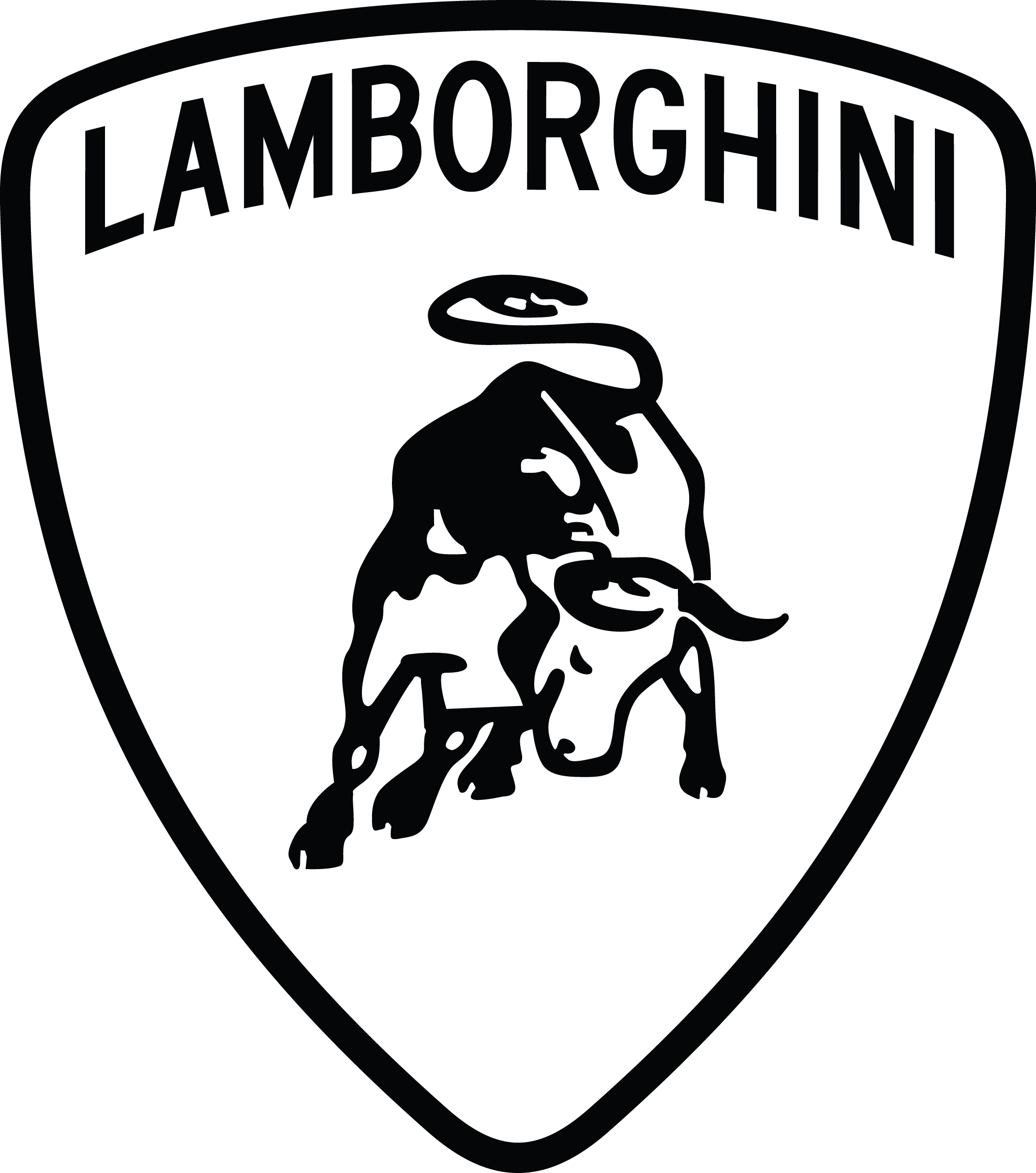 2141x2424 Porsche Logo Vector - Lamborghini Logo Drawing