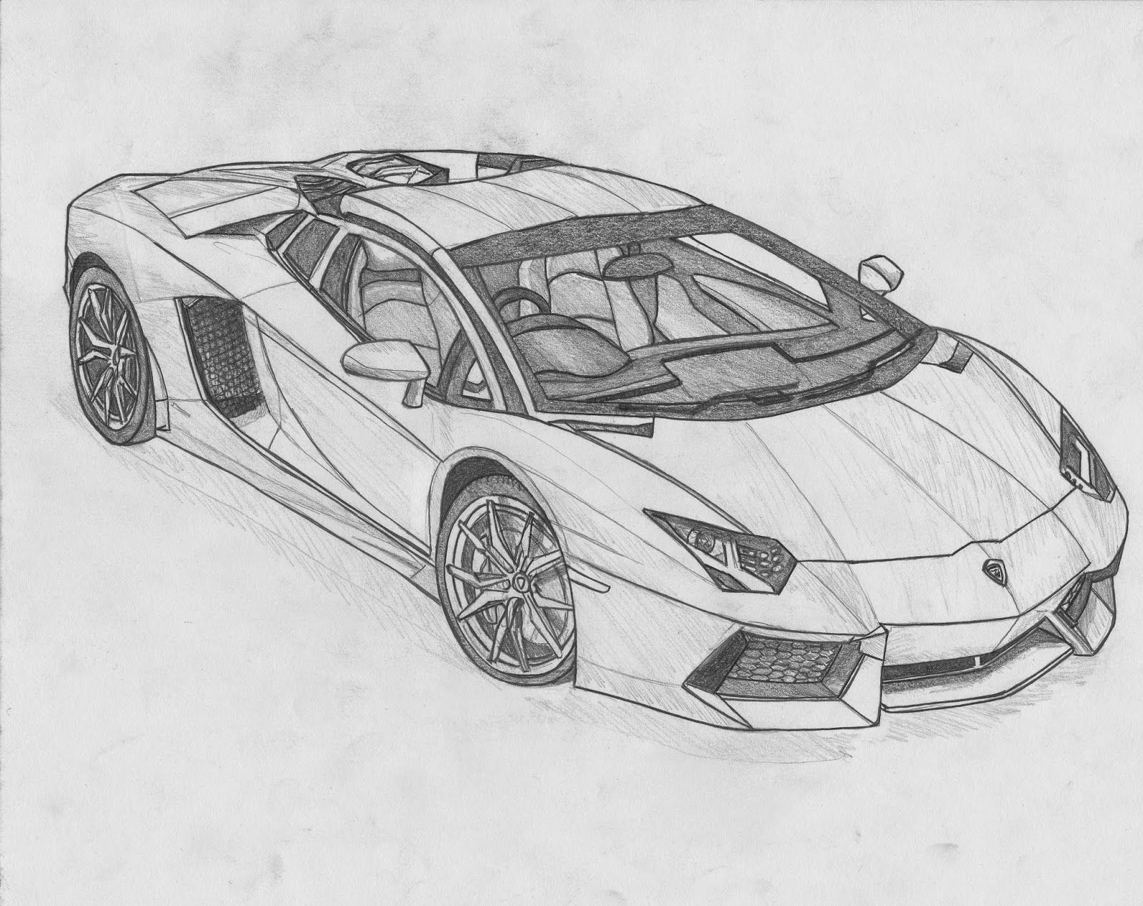 Pencil Lamborghini Urus Drawing