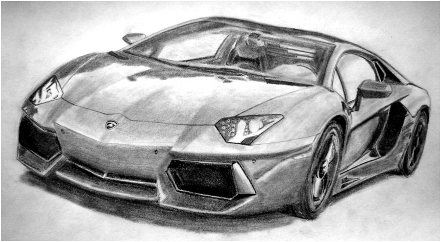 Lamborghini Pencil Drawing at PaintingValley.com | Explore collection ...