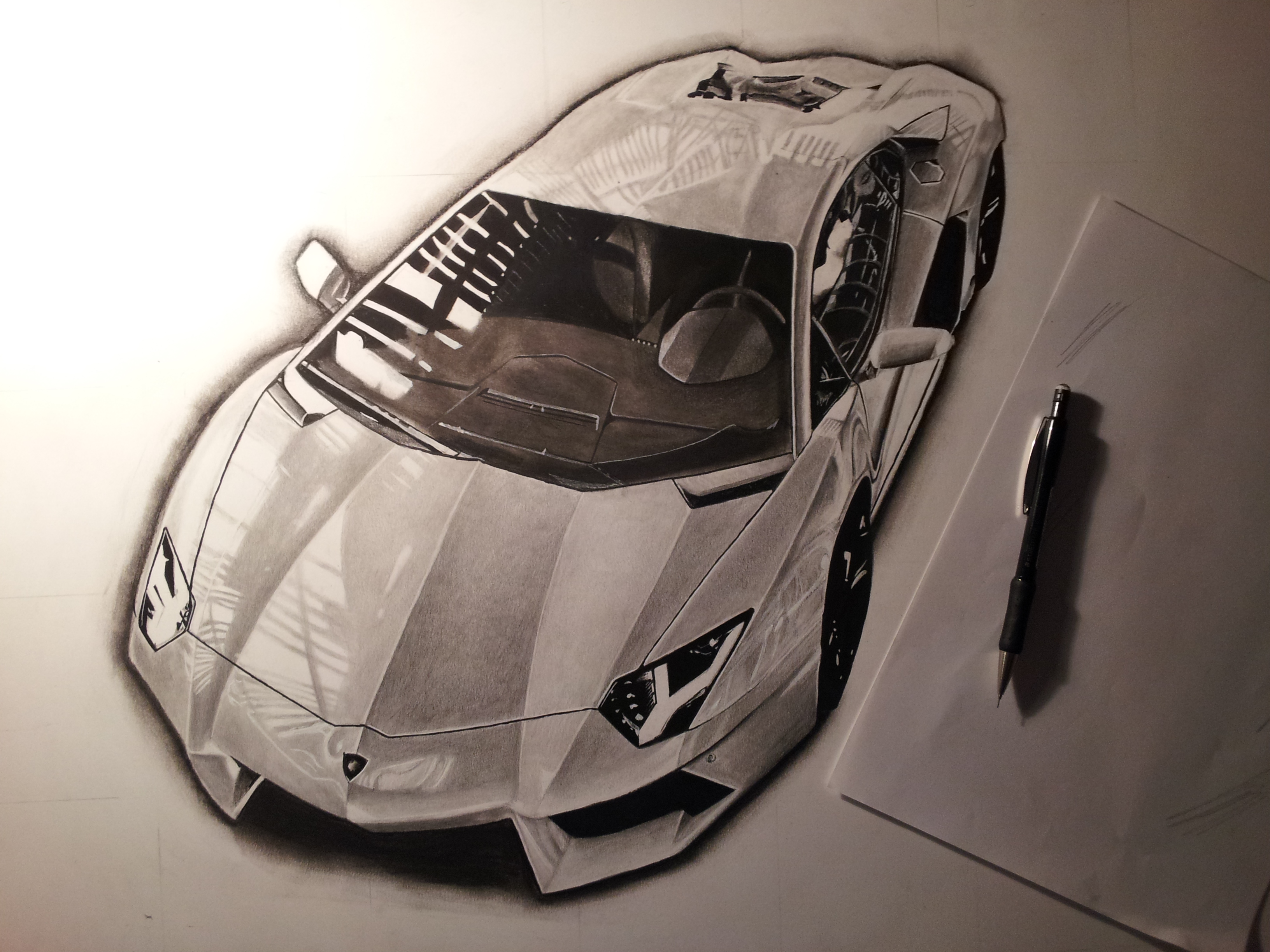 lamborghini reventon drawing