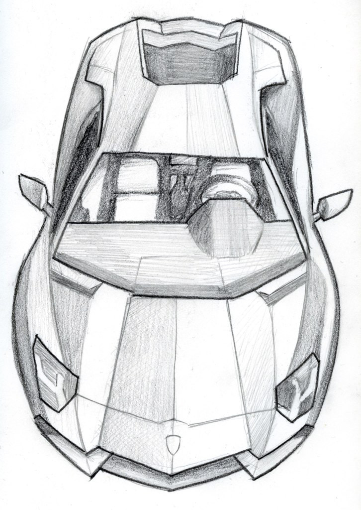 726x1024 lamborghini drawing - Lamborghini Reventon Drawing