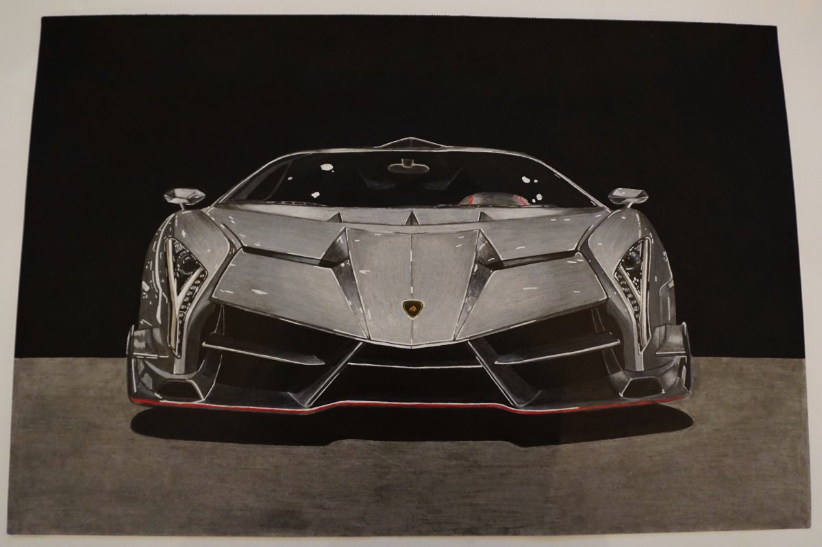 lamborghini veneno drawing