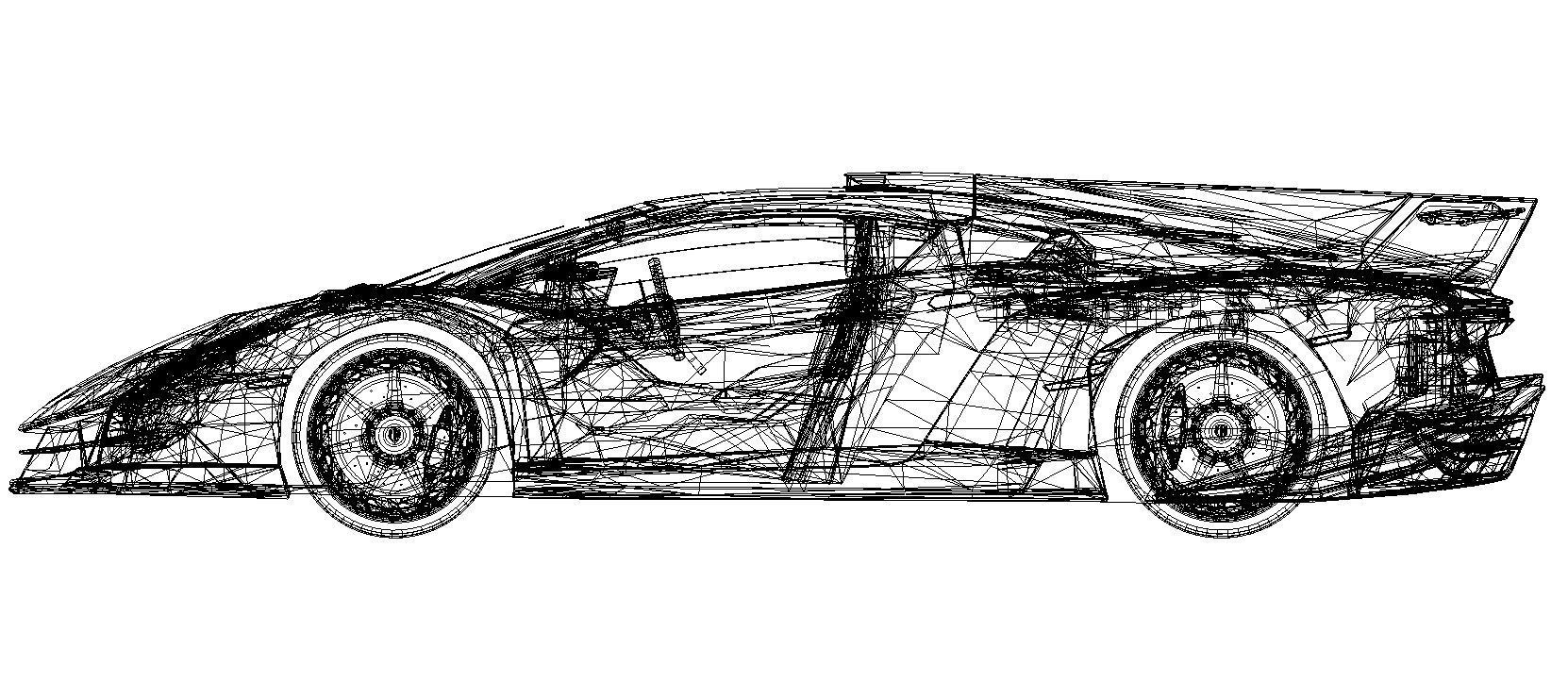 1662x740 lamborghini veneno model model rigged obj mtl blend - Lamborghini Veneno Drawing