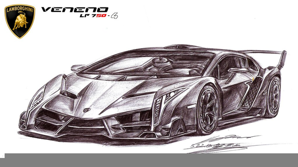 600x337 lamborghini veneno drawing free images - Lamborghini Veneno Drawing