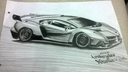 445x250 lamborghini veneno drawing - Lamborghini Veneno Drawing