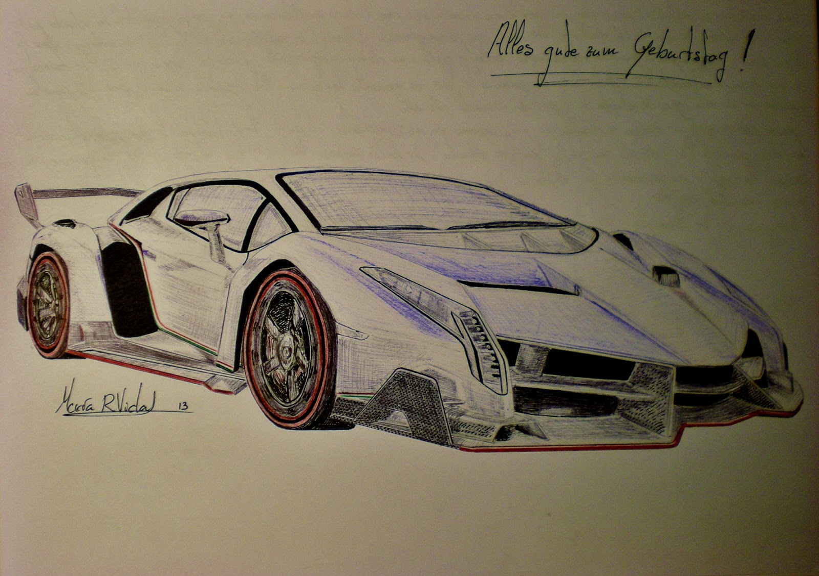 Lamborghini Veneno Drawing at PaintingValley.com | Explore collection