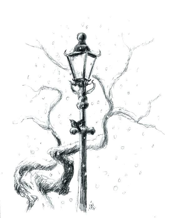 564x697 for narnia lamppost drawing - Lamp Post Drawing