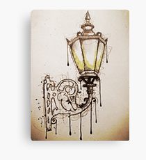 210x230 Lamp Post Drawing Canvas Prints Redbubble - Lamp Post Drawing