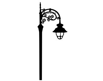 340x270 Lamp Post Drawing Etsy - Lamp Post Drawing