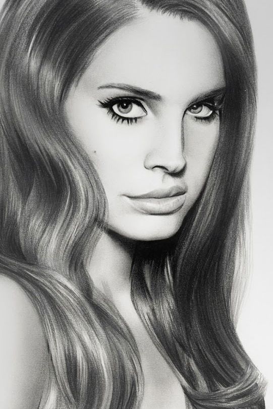 541x812 lana del rey drawing i wish i was that good omg art and supplies - Lana Del Rey Drawing