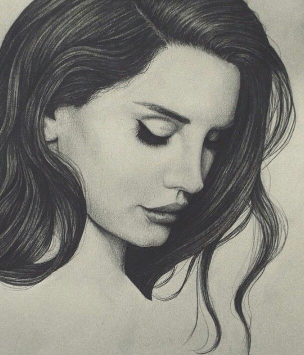 607x708 Lana Del Rey Drawing Photo Drawing Skill - Lana Del Rey Drawing