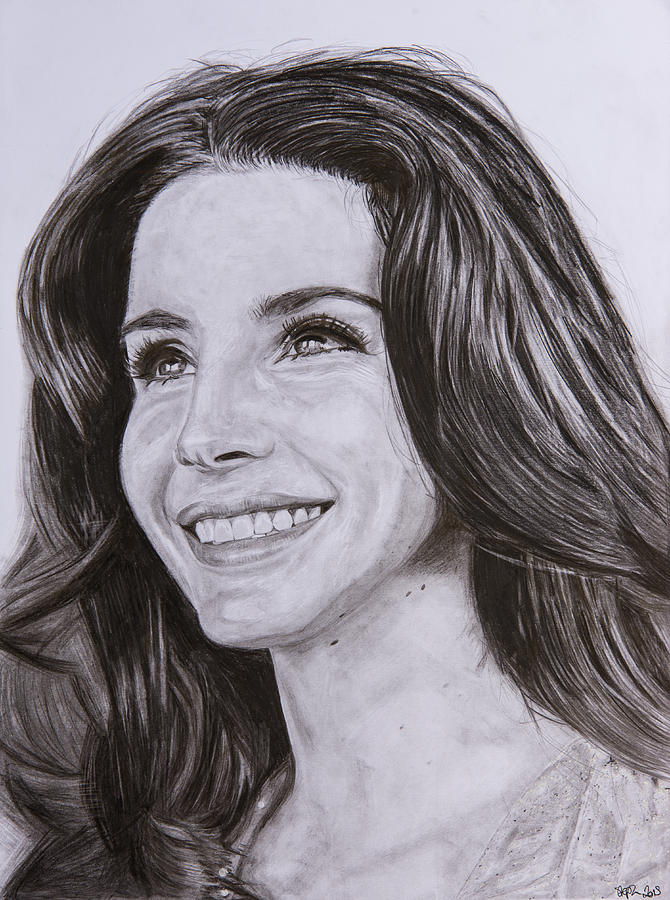 670x900 Lana Del Rey Drawing - Lana Del Rey Drawing