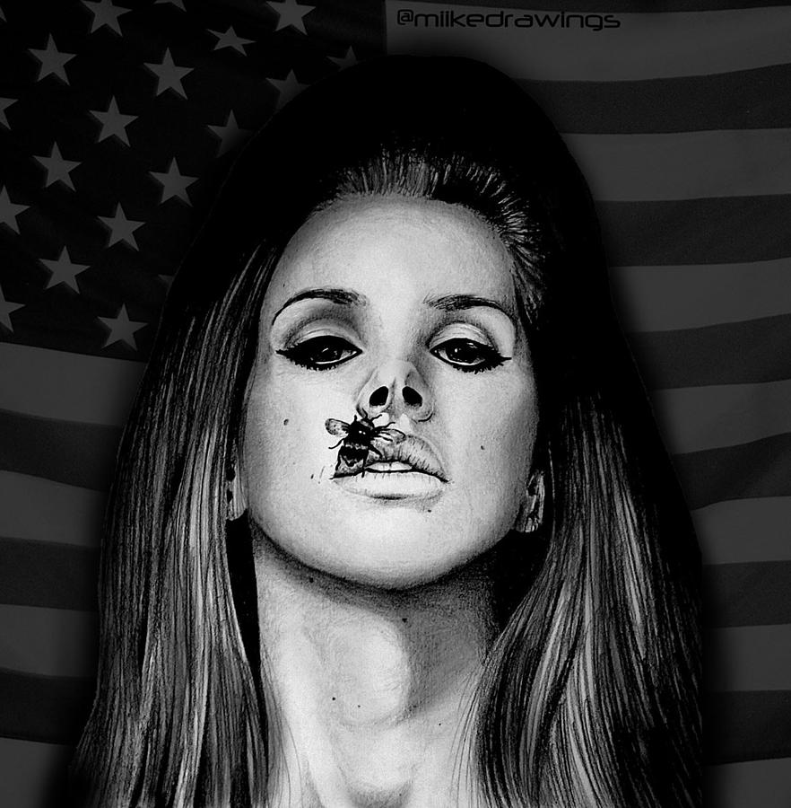 882x900 Lana Del Rey Pride Drawing - Lana Del Rey Drawing