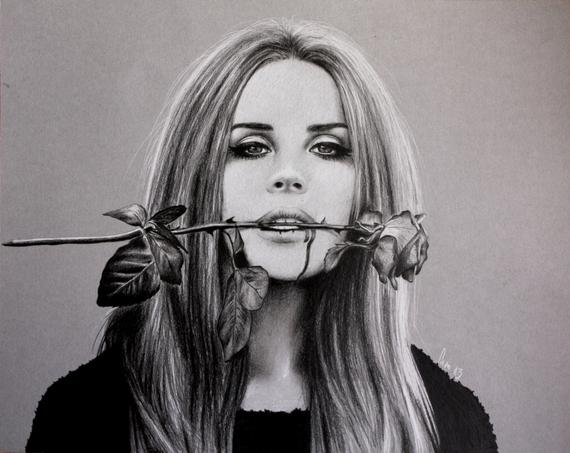 Lana Del Rey Drawing at PaintingValley.com | Explore collection of Lana ...