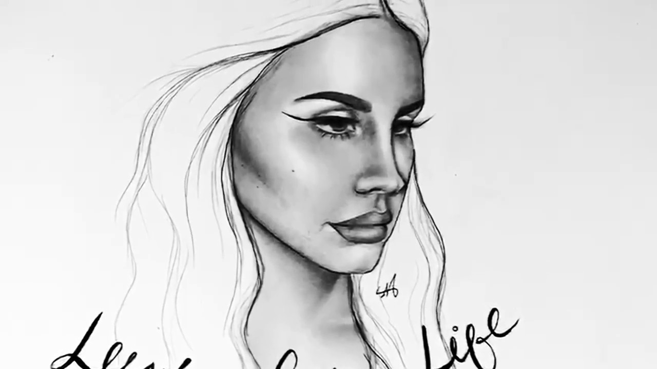 1280x720 Drawing Lana Del Rey - Lana Del Rey Drawing