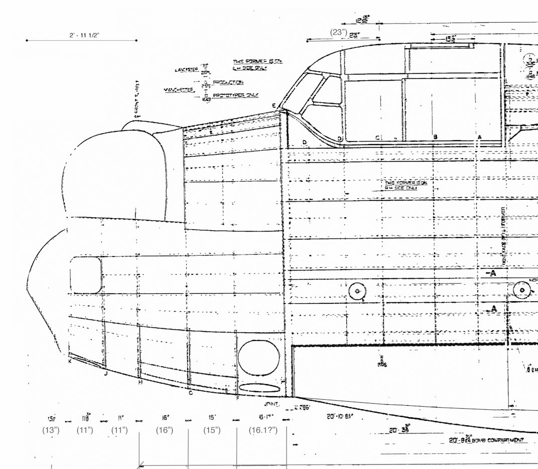 Avro lancaster чертежи