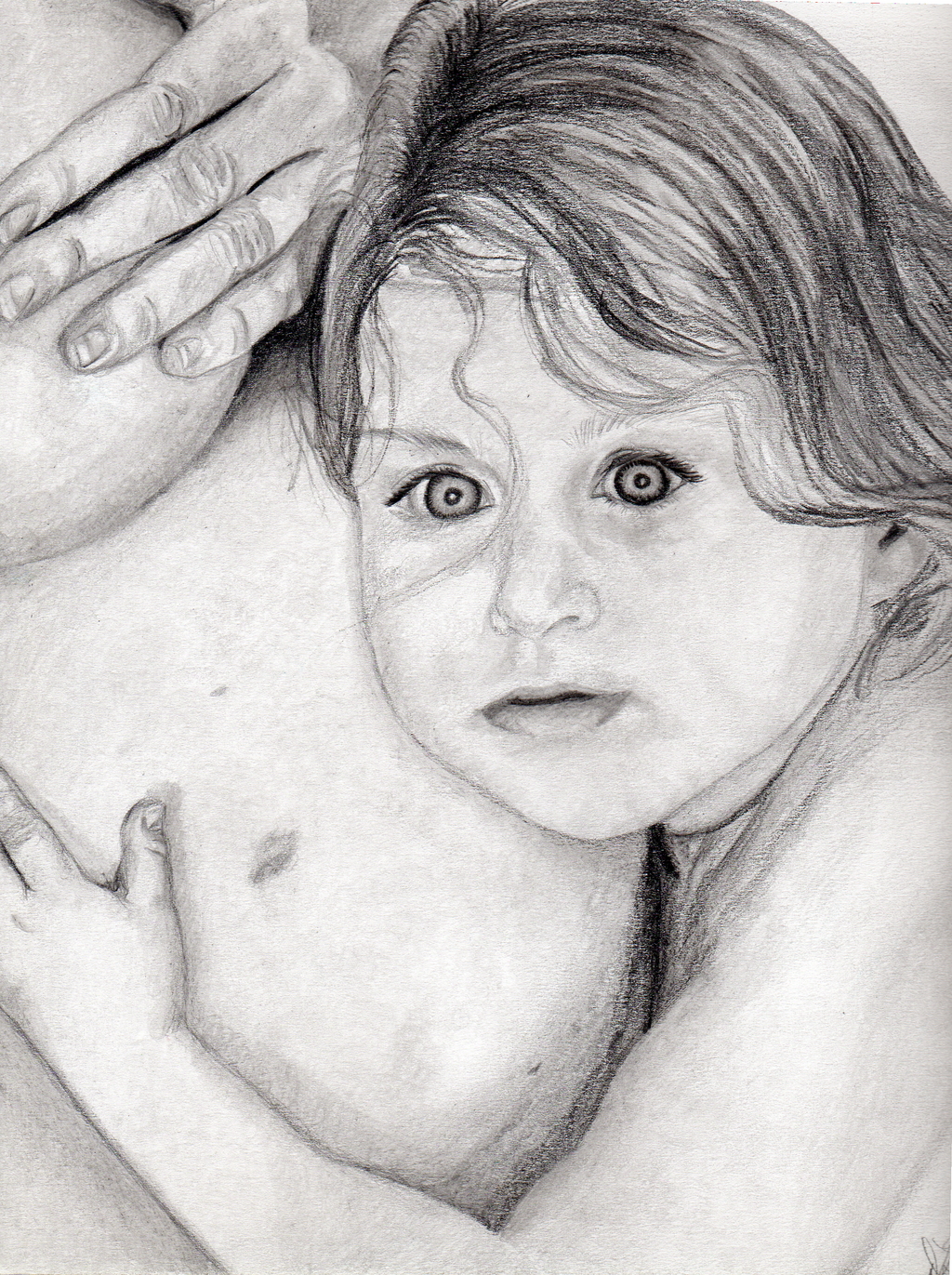 1024x1371 dee ann lancaster artwork mommy and me original drawing pencil - Lancaster Drawing
