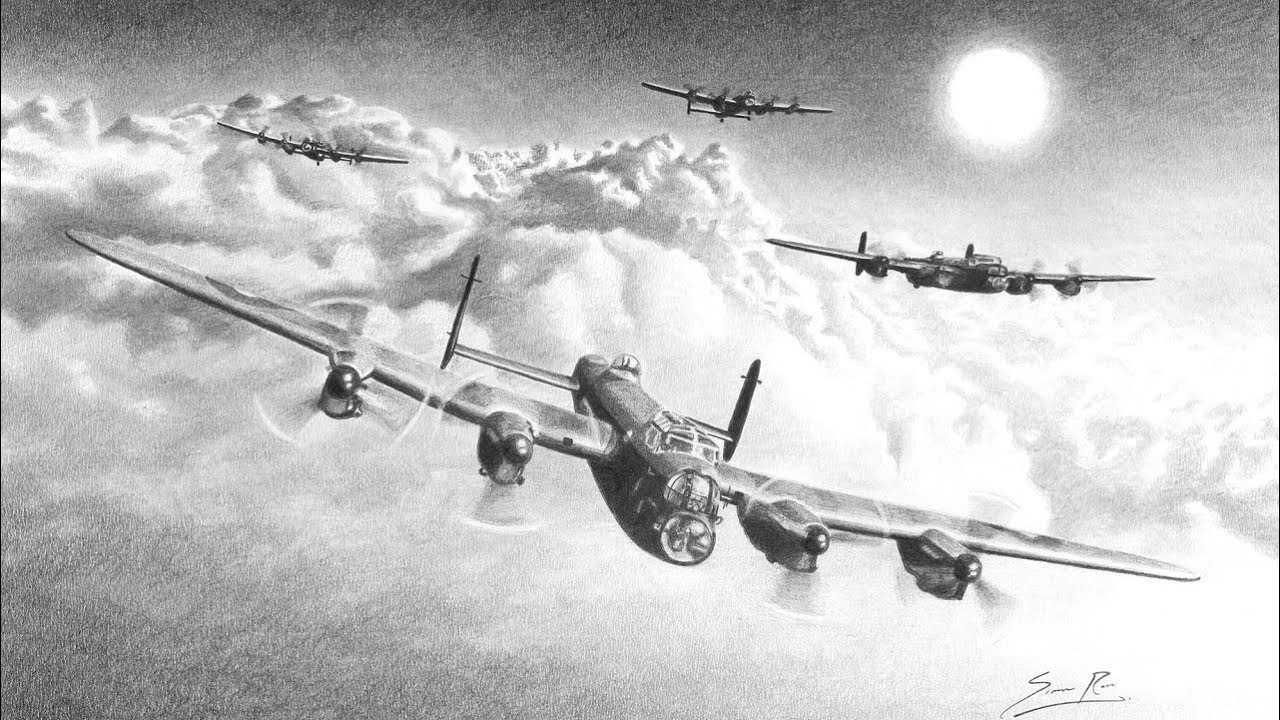 1280x720 lancaster bombers - Lancaster Drawing