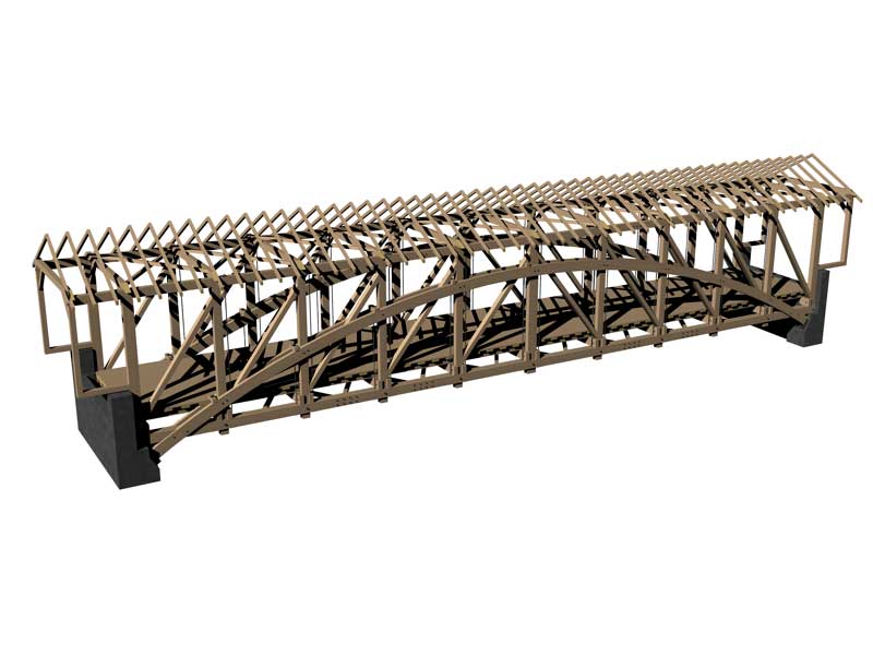 800x600 siegrist mill bridge design drawing lancaster county timber - Lancaster Drawing