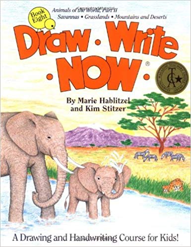 385x499 draw write now, book animals of the world, dry land animals - Land Animals Drawing