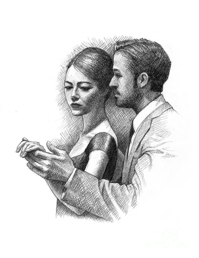695x900 la la land drawing - Land Drawing