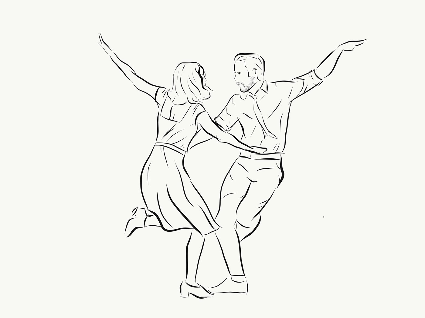 1400x1050 la la land sketch on behance - Land Drawing