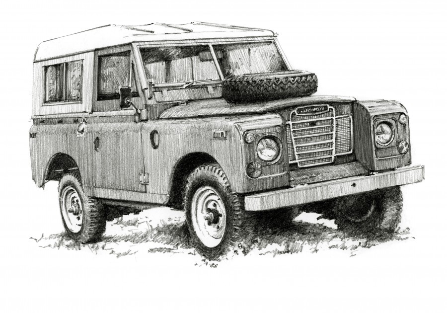 900x630 land rover drawing pic drawing skill - Land Rover Drawing