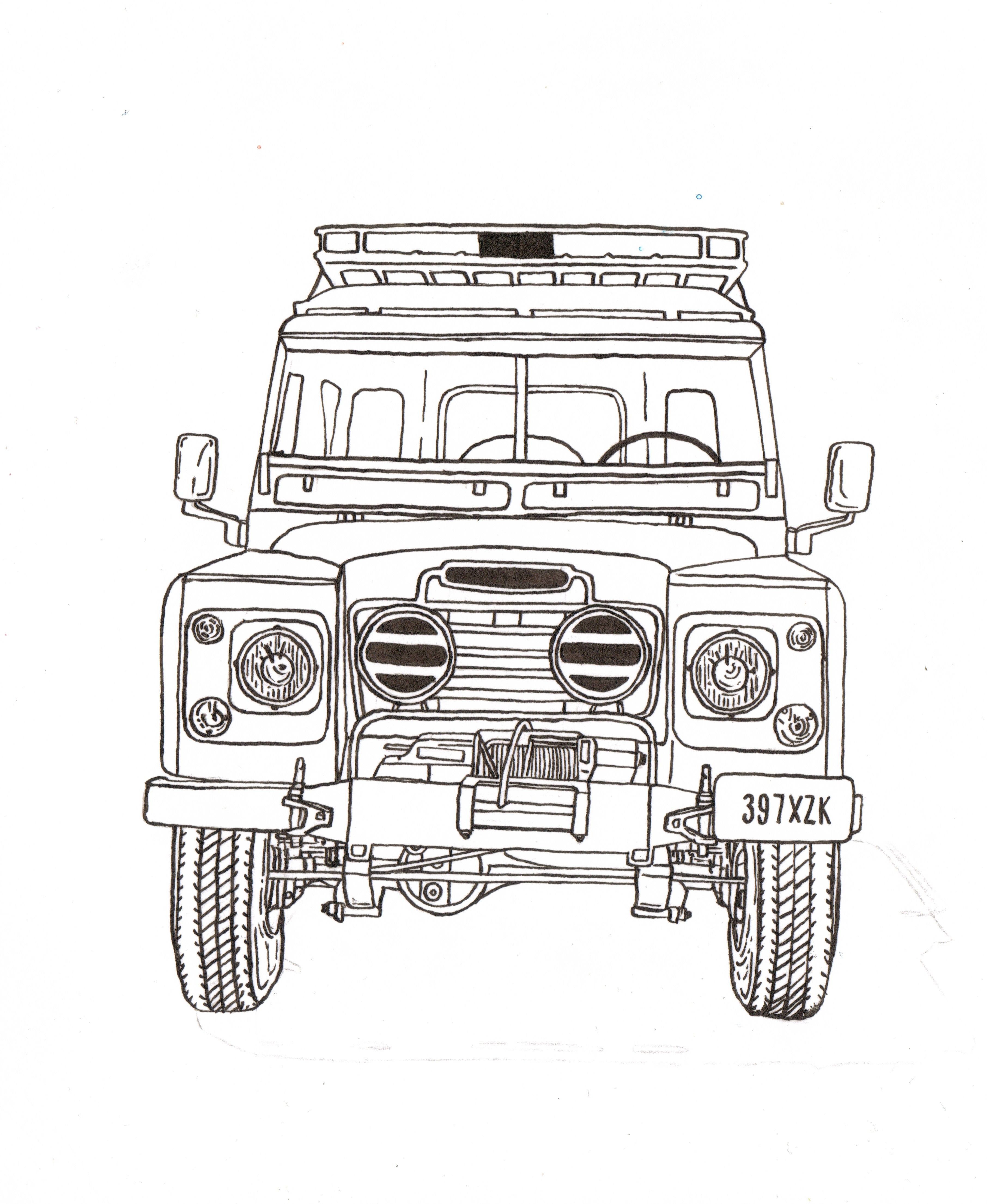 Land Rover Drawing at Explore collection of Land