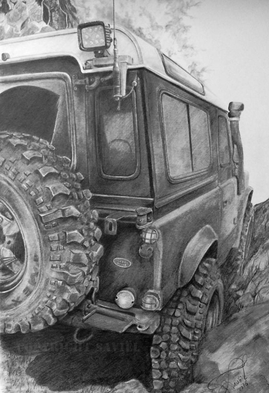 880x1286 drawing land rovers started out as just a bit of fun, but now - Land Rover Drawing