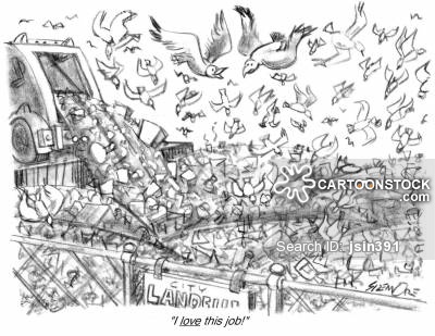 400x309 Garbage Dump Cartoons And Comics - Landfill Drawing