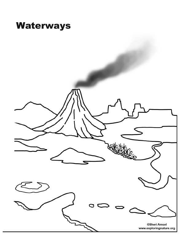 Landforms Drawing At Explore Collection Of Landforms Drawing 6494