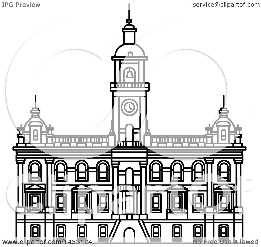 1080x1024 clipart of a black and white line drawing styled new zealand - Landmark Drawing