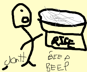 300x250 Don't Touch The Rice Cooker, It's A Land Mine! Drawing - Landmine Drawing