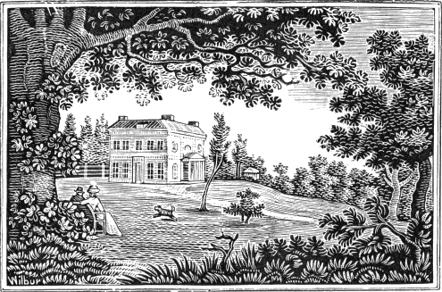 495x327 Black And White Country House Drawing - Landscape Black And White Drawing