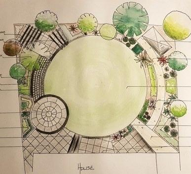 387x353 Landscape Design Drawing - Landscape Design Drawing