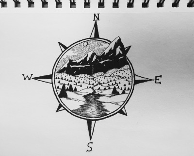 400x321 Landscape Drawing Tumblr - Landscape Drawing