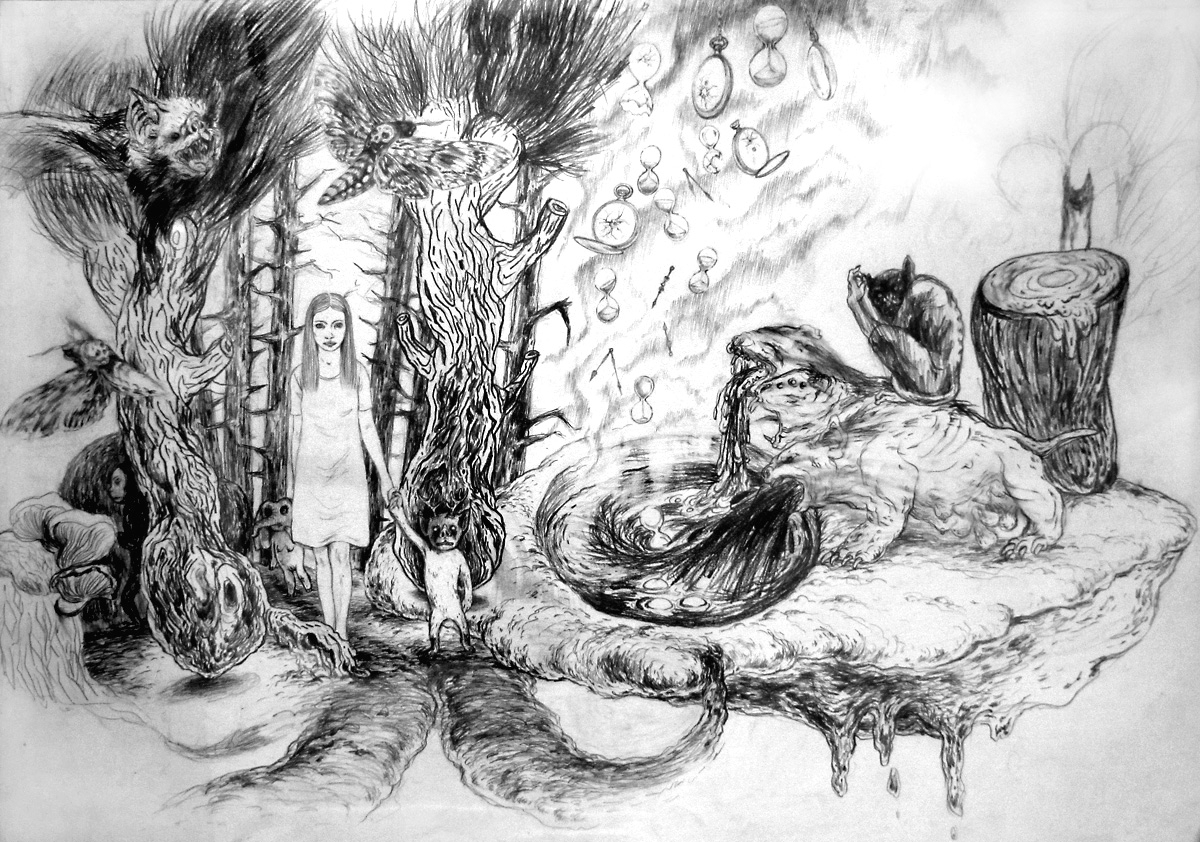 1200x842 landscape drawing artists drawings animals, botanical, landscape - Landscape Drawing Artists