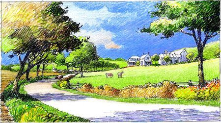 450x251 Landscape Drawing - Landscape Drawing Coloured