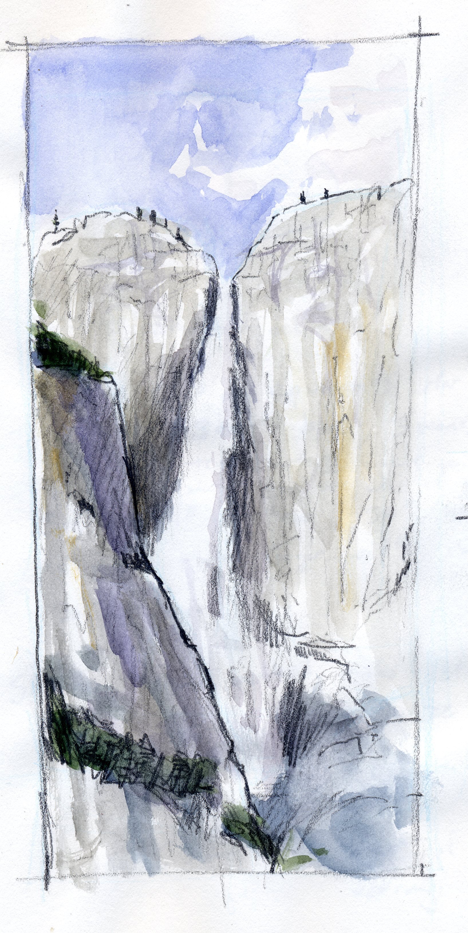 1635x3259 How To Draw Landscapes Ii - Landscape Drawing Images